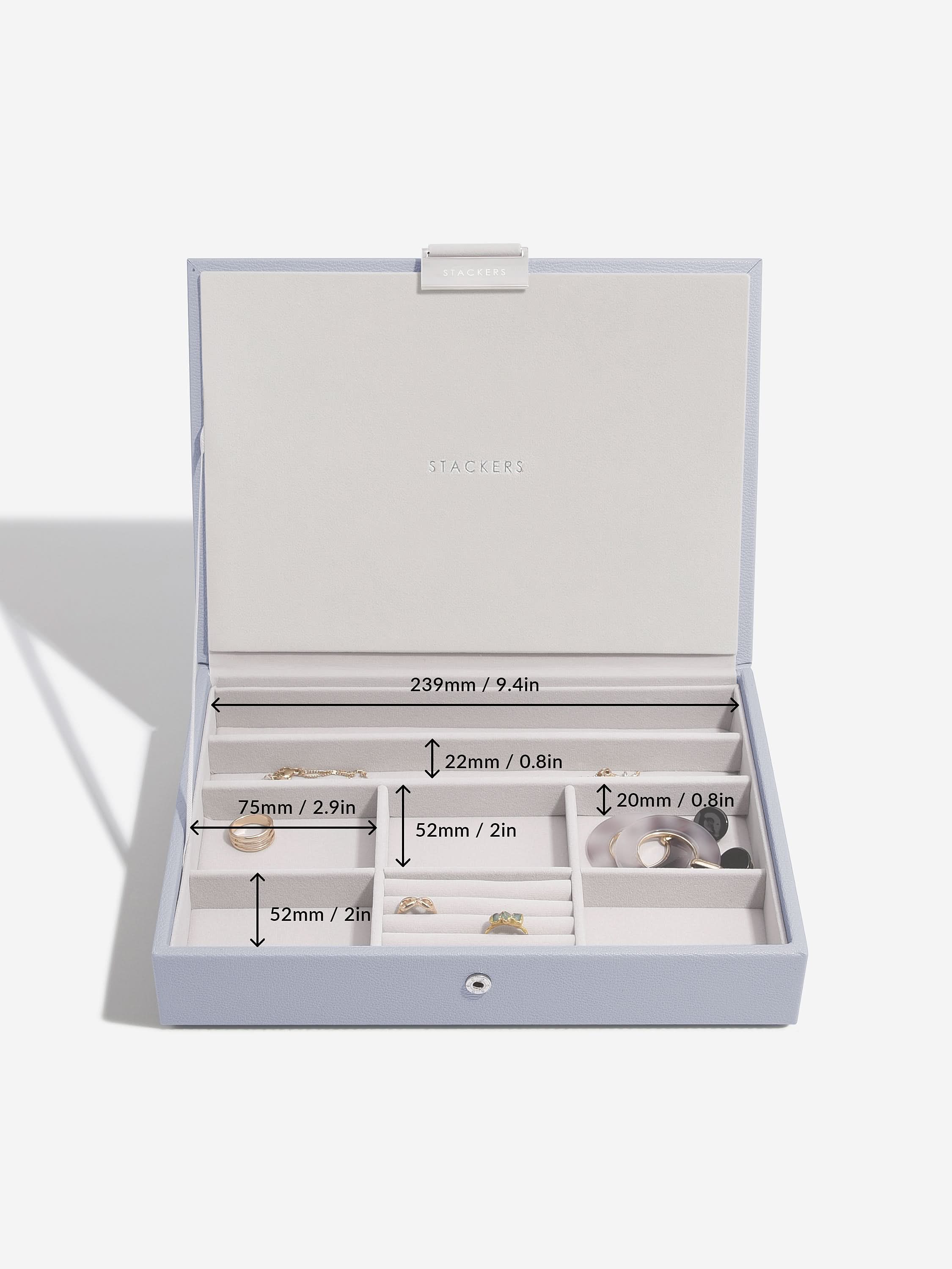 Stackers Klassieke Juwelendoos Set van 5 Lavendel - Mystackers
