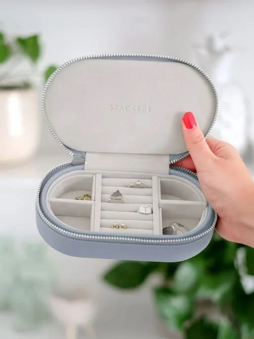 Stackers Ovale Travel Jewellery Box Lavendel - Mystackers