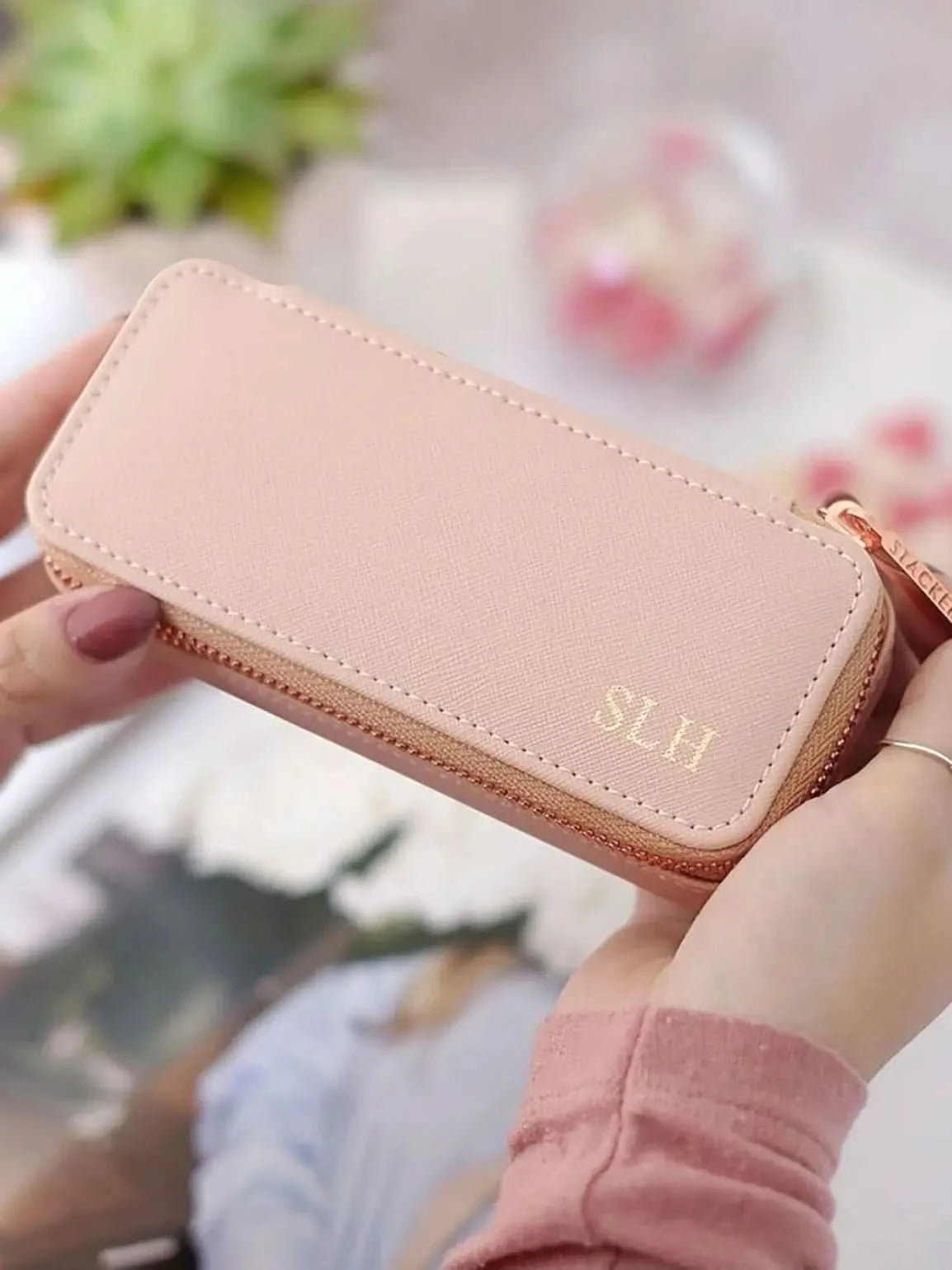 Stackers Medium Travel box Roze - Mystackers