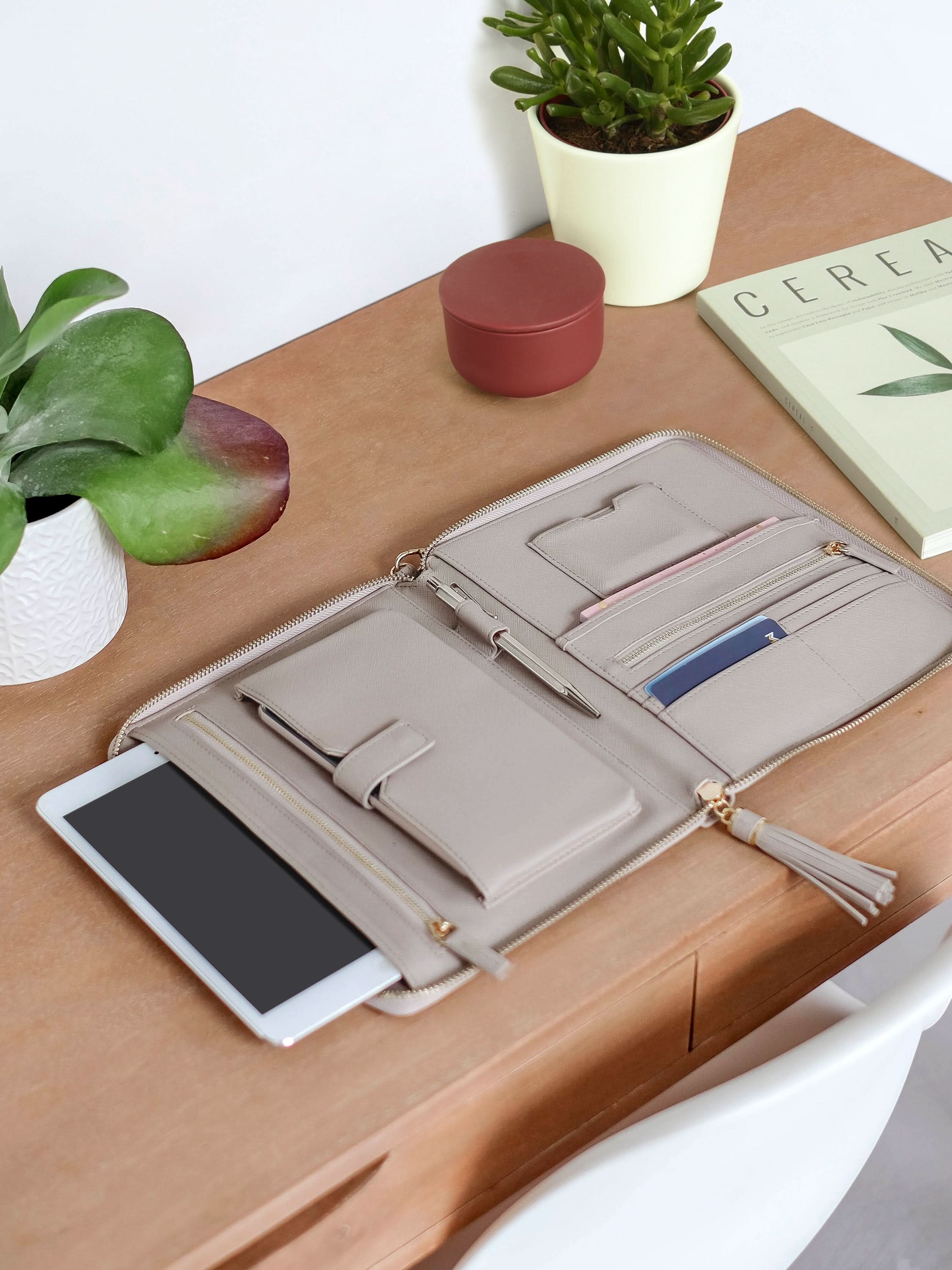 Stackers Tech Organizer Taupe
