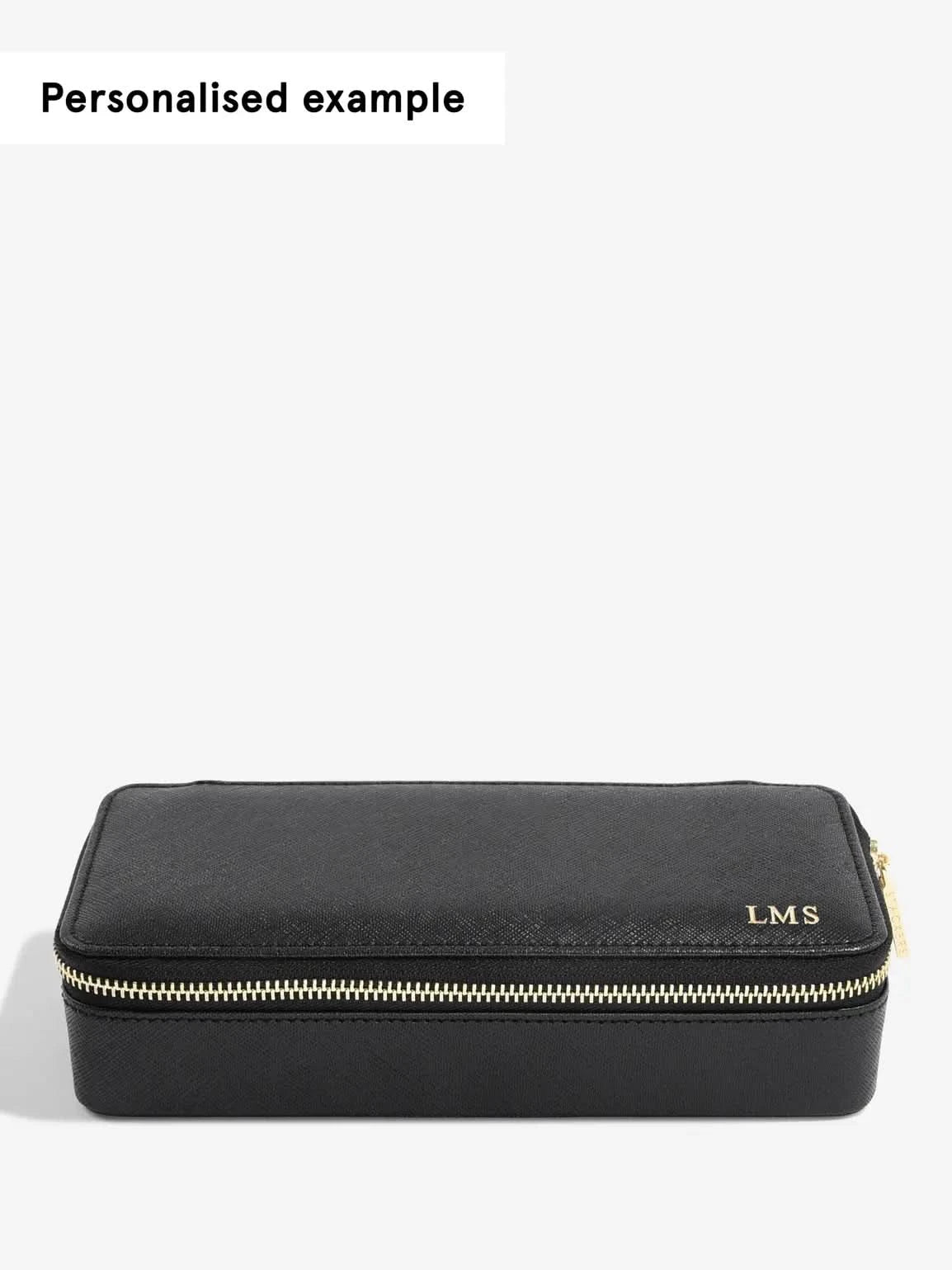 Stackers Large + Petite Travel Box Zwart - Mystackers