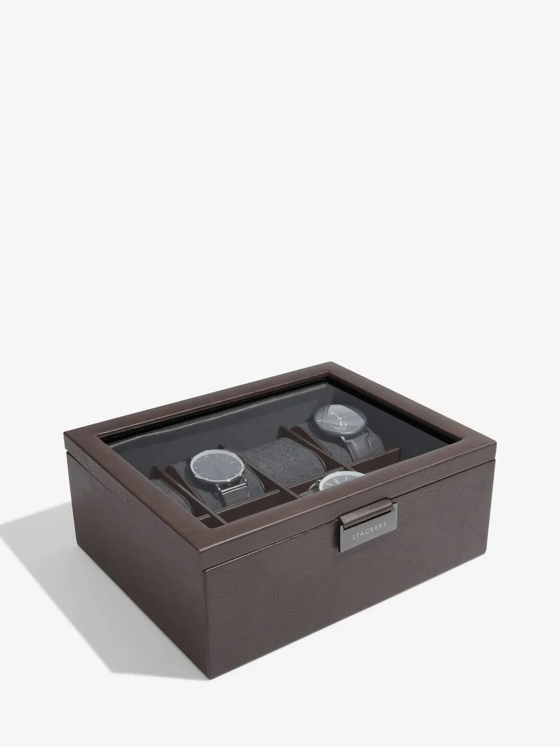 Stackers Achtdelige Horlogebox Bruin - Mystackers