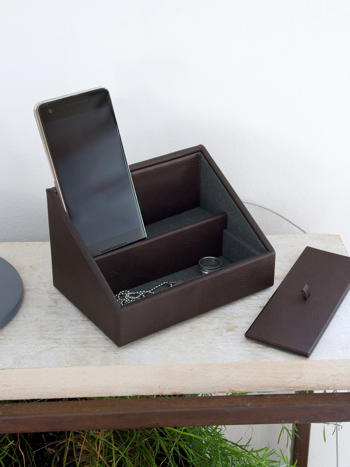 Stackers Mini organiseur pour smartphone Marron