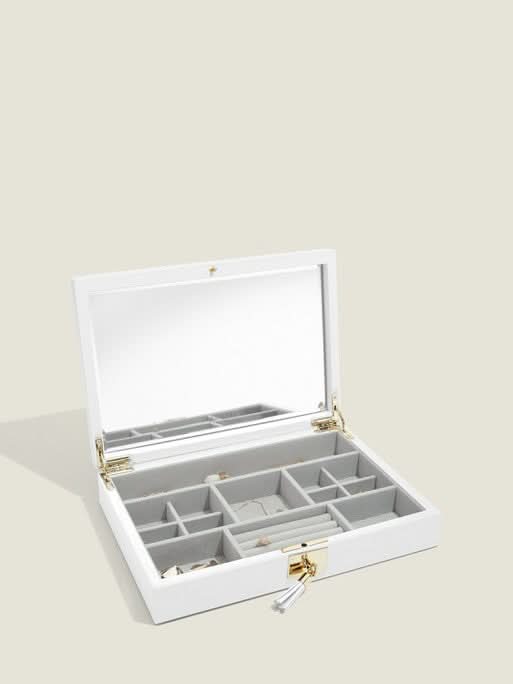 Stackers Lederen Deksel Wit - Mystackers