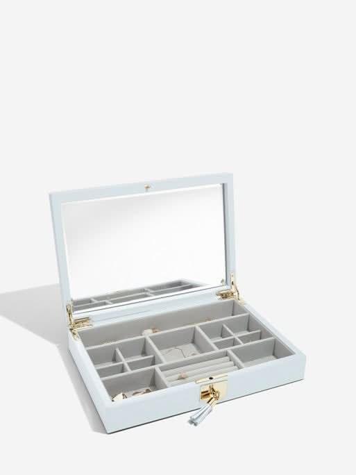 Stackers Lederen Deksel Blauw - Mystackers