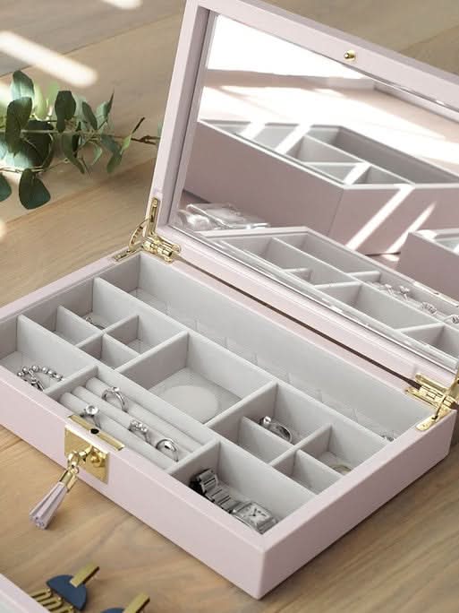 Stackers Lederen Deksel Roze - Mystackers