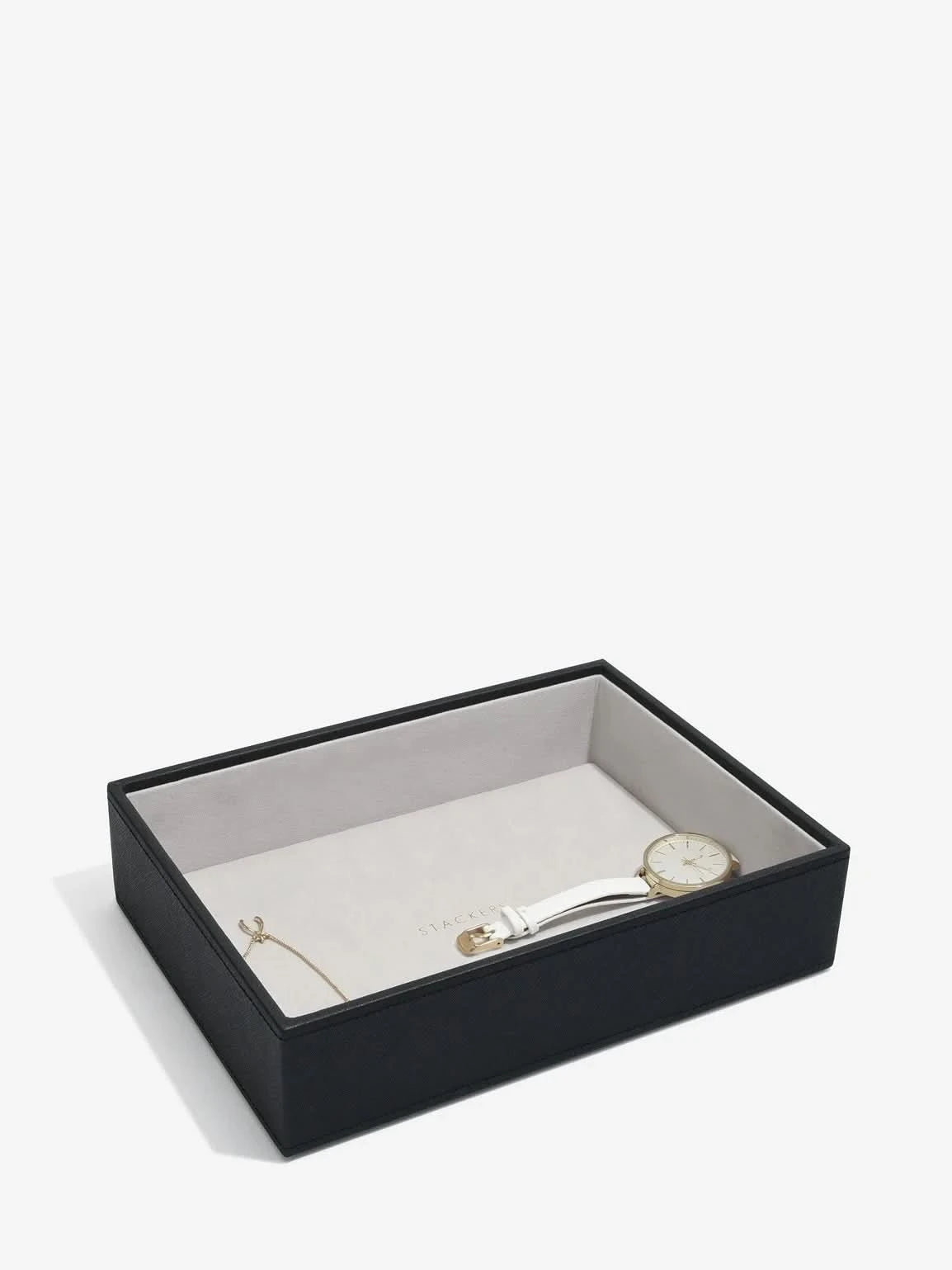 Stackers diepe Sieradenlaag voor Klassieke Juwelendoos Zwart - Mystackers