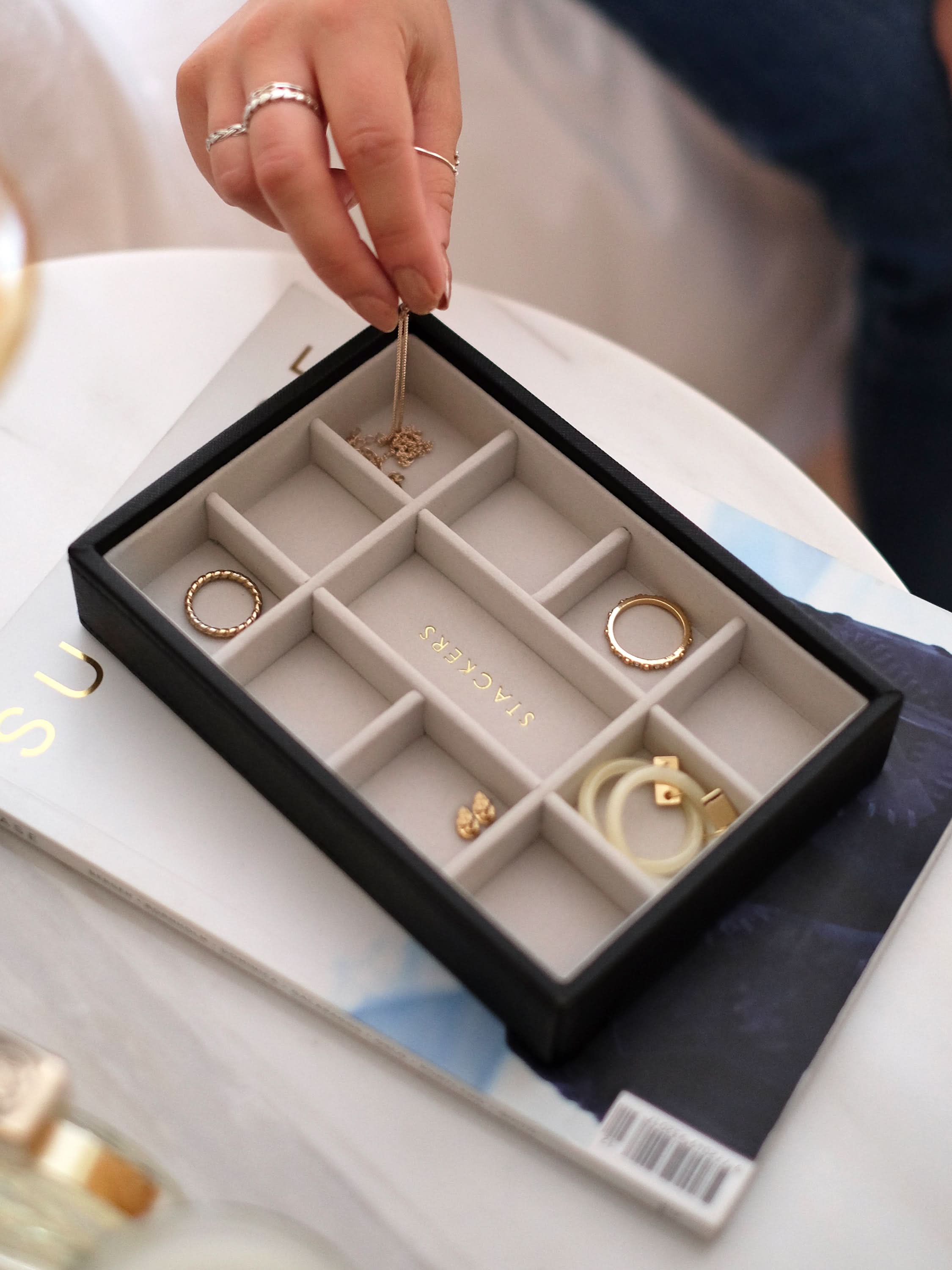 Stackers Mini Sieradenlaag Zwart - Mystackers