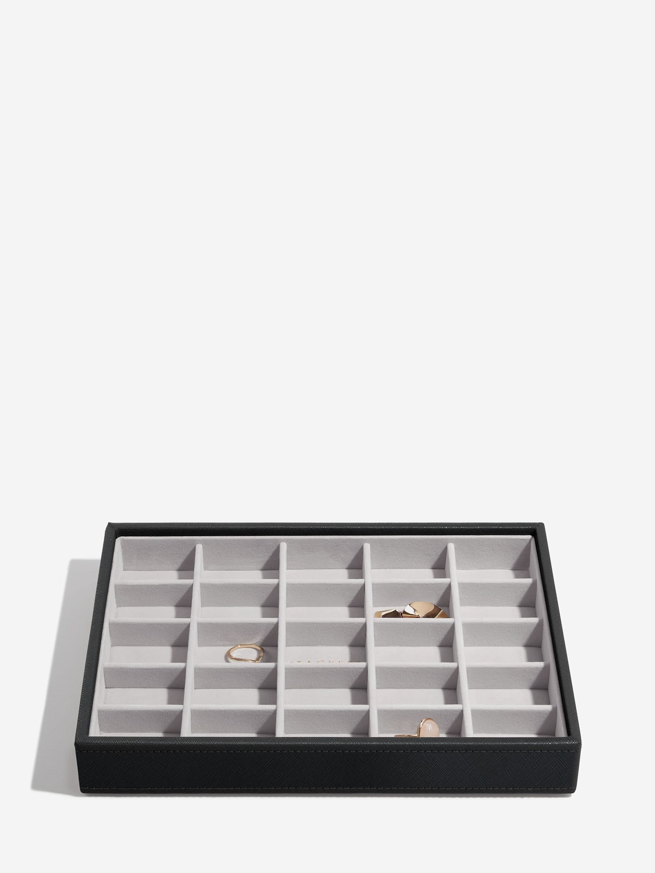 Stackers Klassieke Juwelendoos Set van 4 Zwart - Mystackers