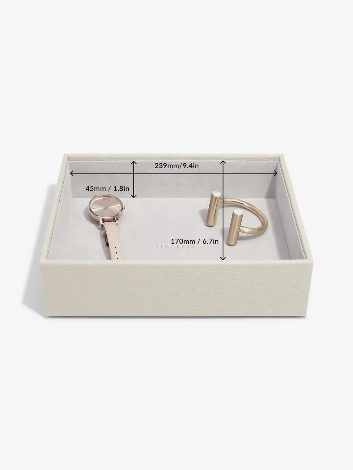 Stackers diepe Sieradenlaag voor Klassieke Juwelendoos Havermout - Mystackers