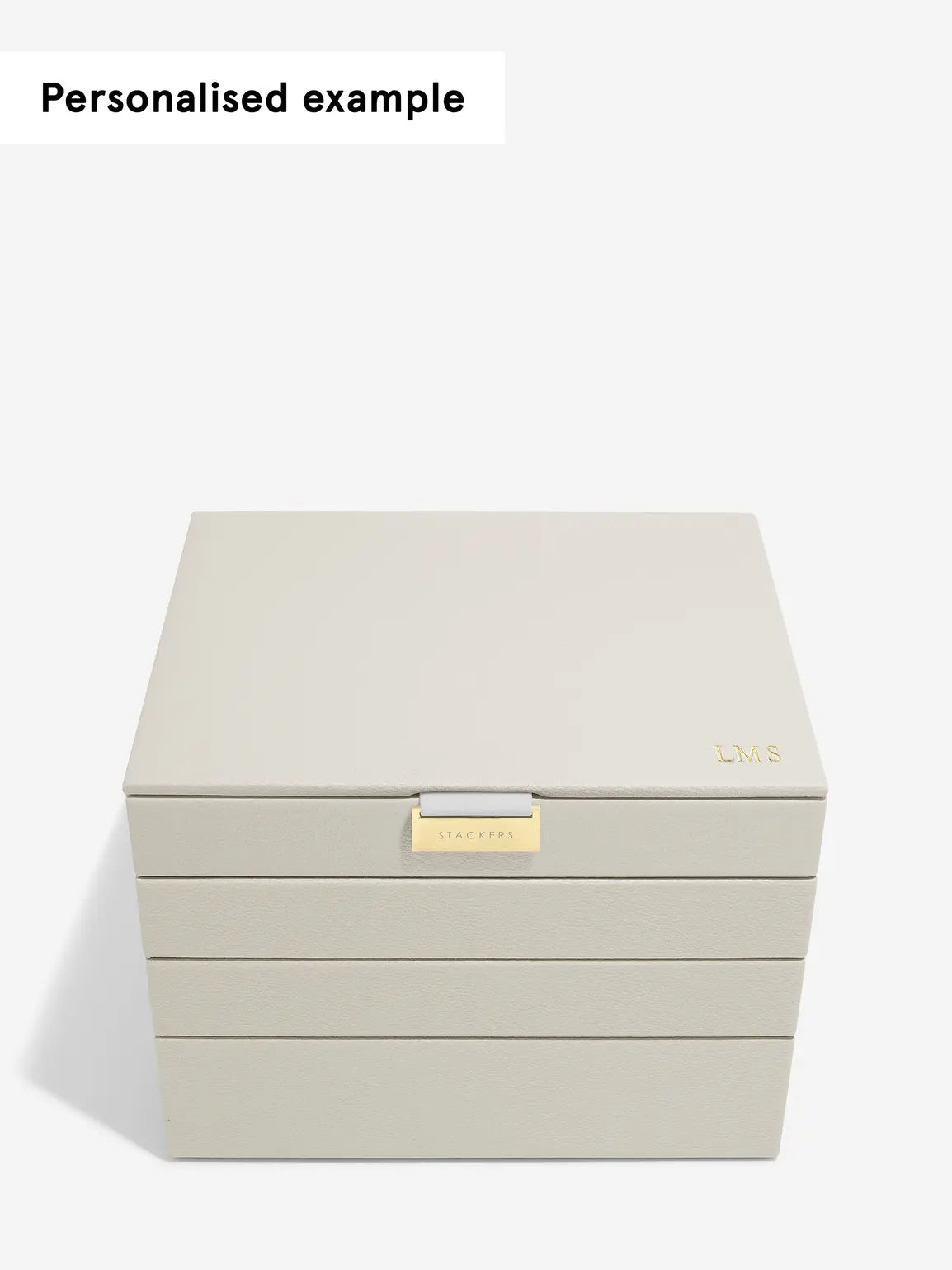 Stackers Classic Jewellery Box Set of 4 Oatmeal