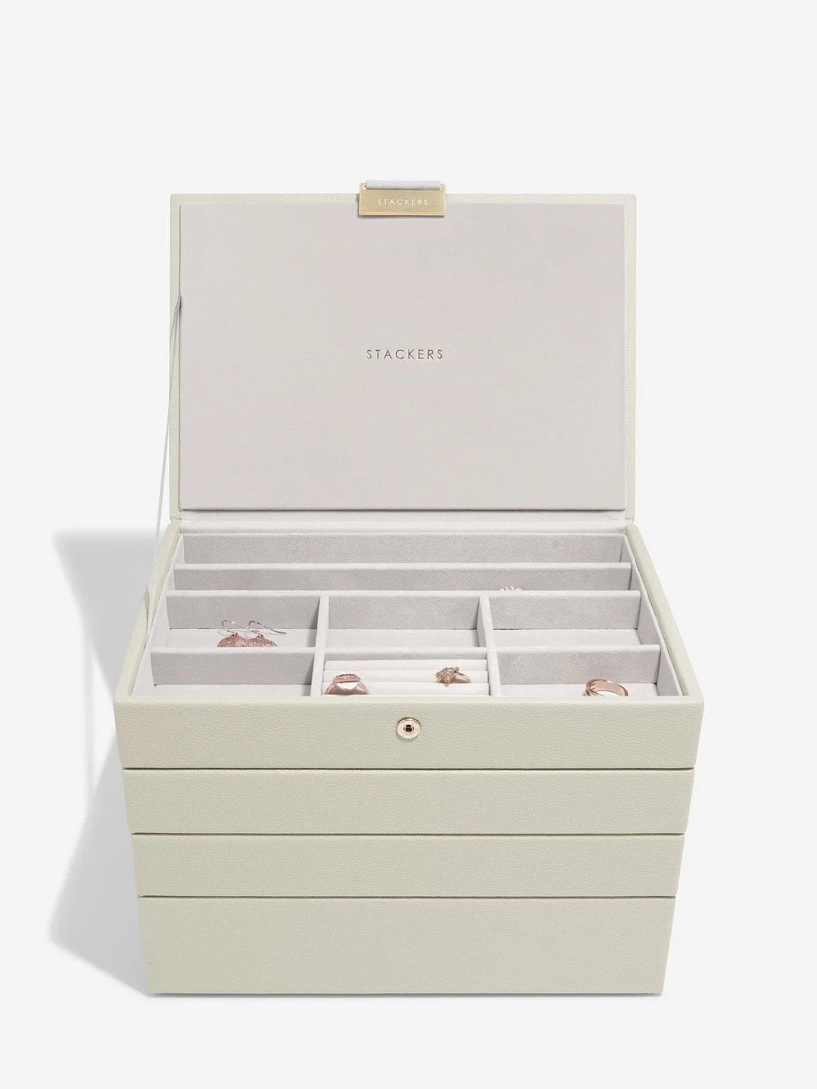 Stackers Classic Jewellery Box Set of 4 Oatmeal