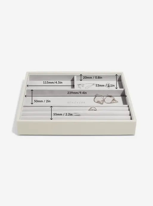 Stackers Classic Jewellery Box Set of 4 Oatmeal