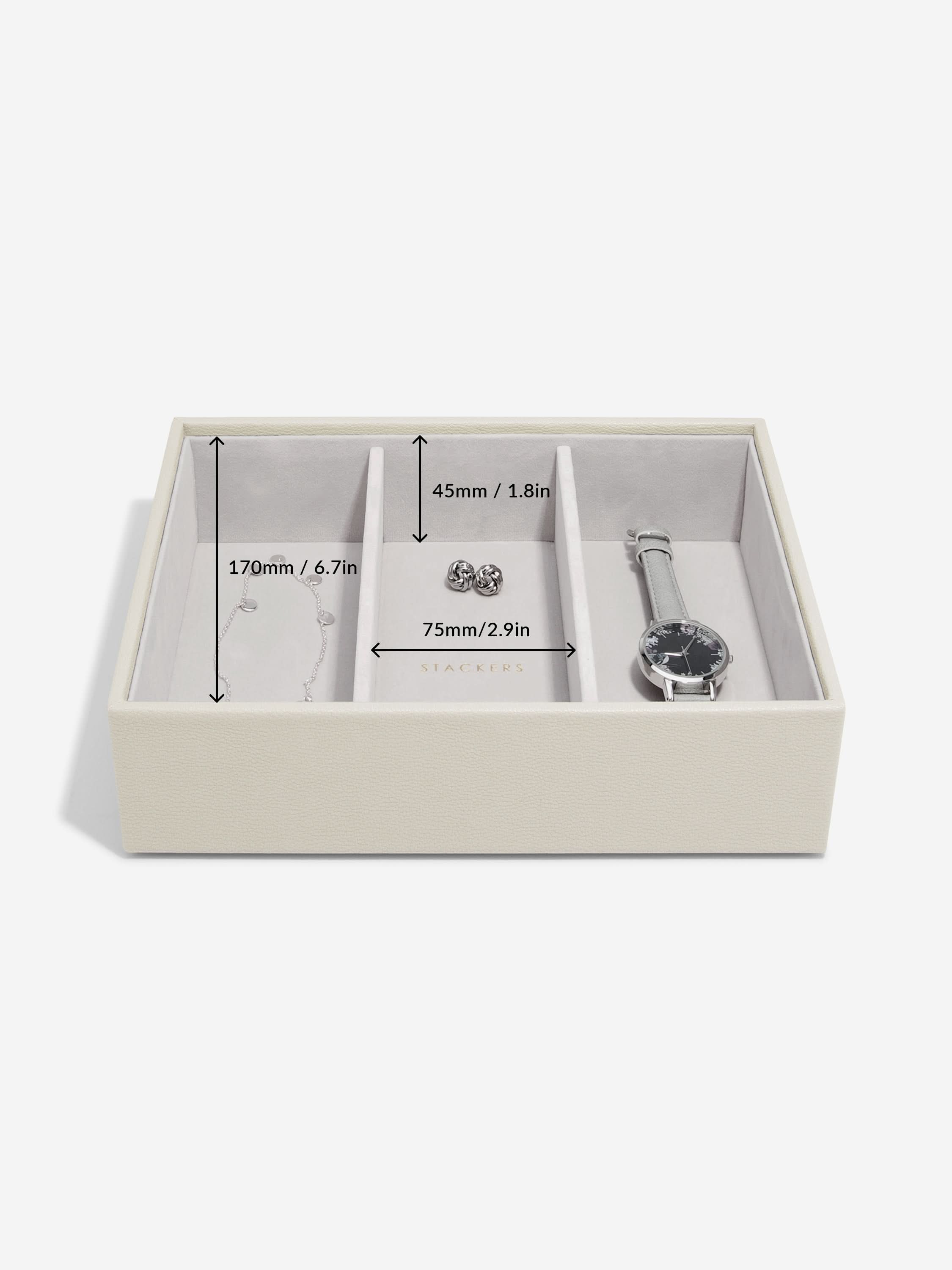 Stackers Klassieke Juwelendoos Set van 5 Havermout - Mystackers