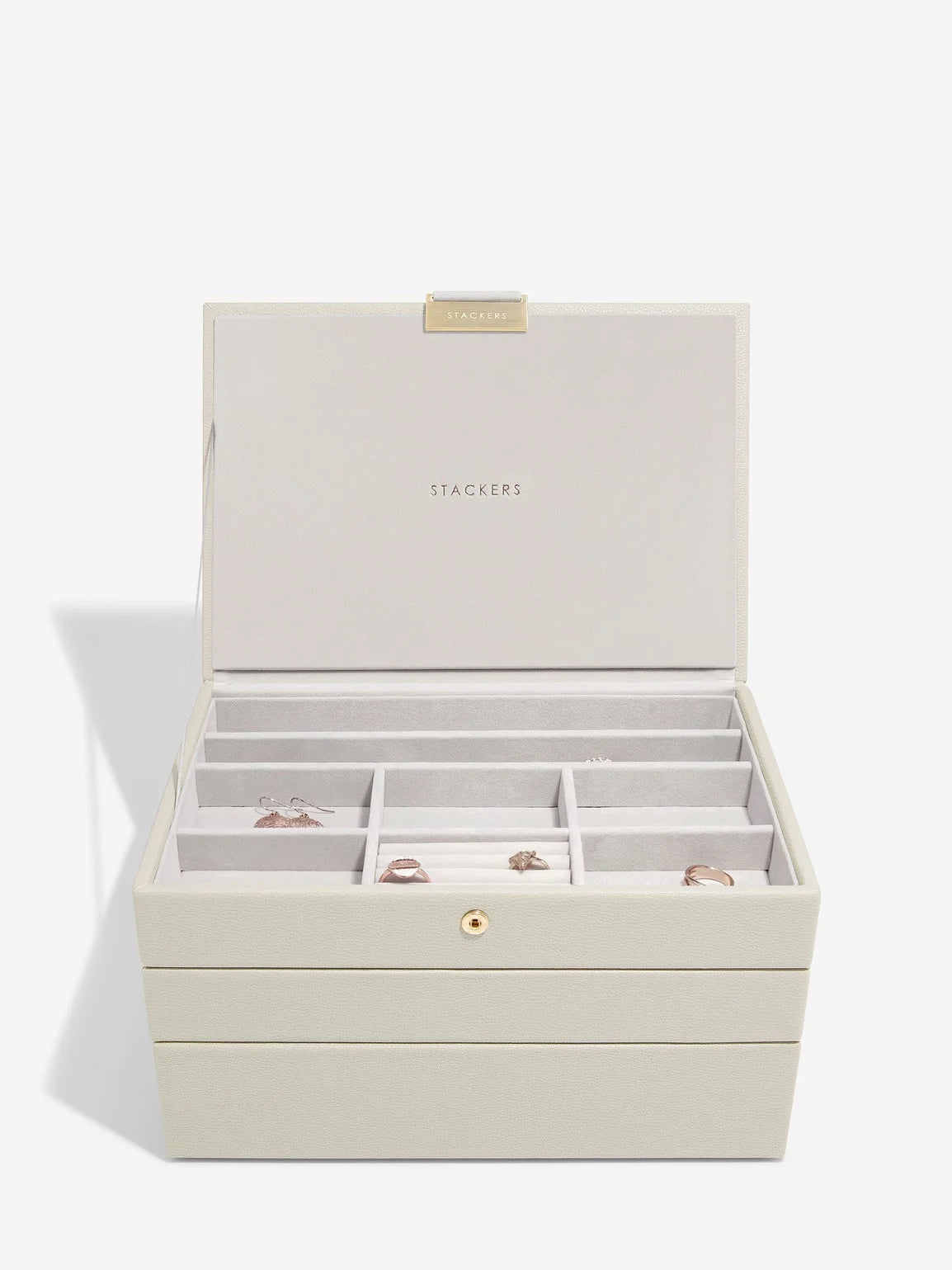 Stackers Classic Jewellery Box Set of 3 Oatmeal