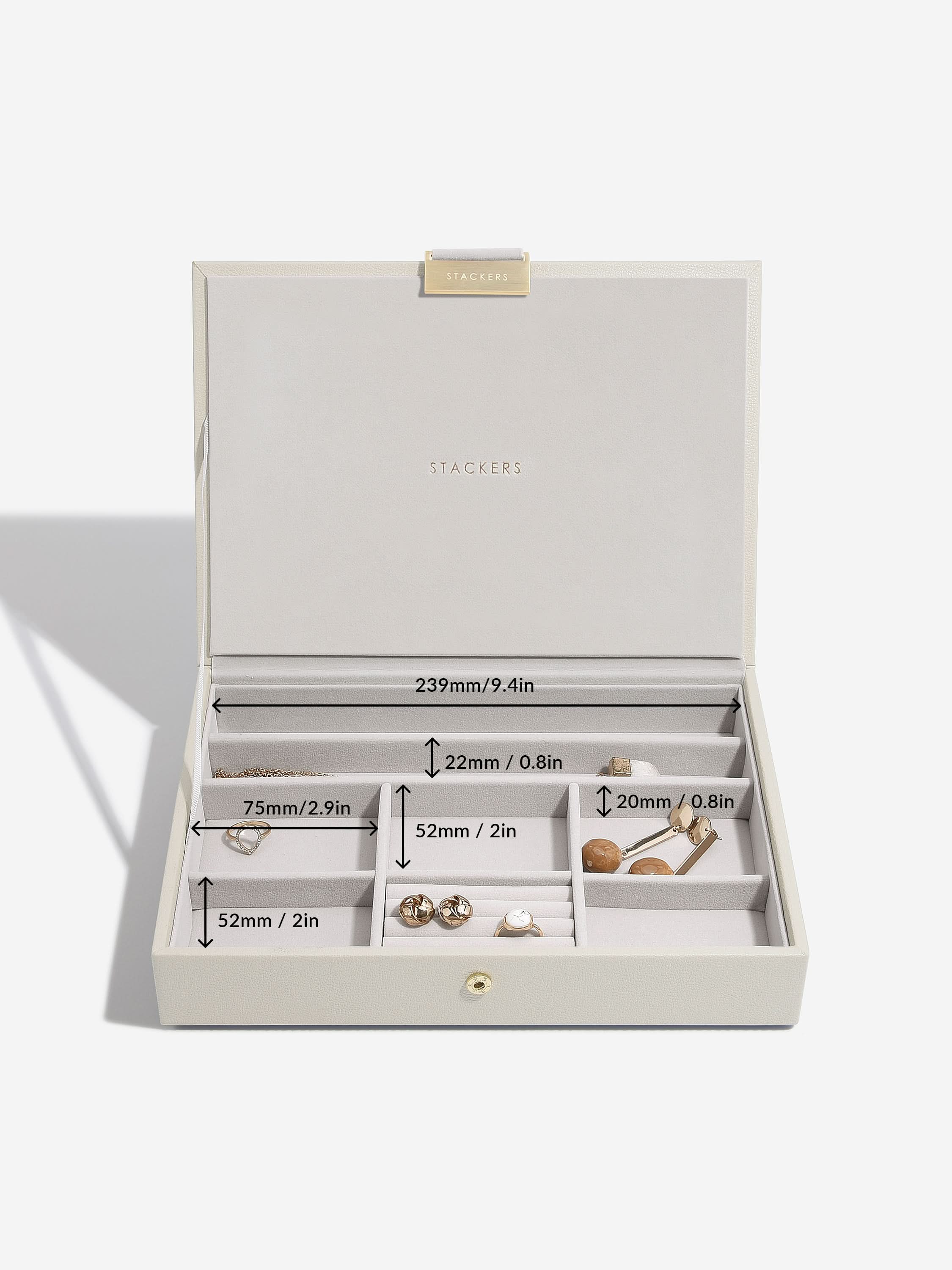 Stackers Klassieke Juwelendoos Set van 3 Havermout - Mystackers