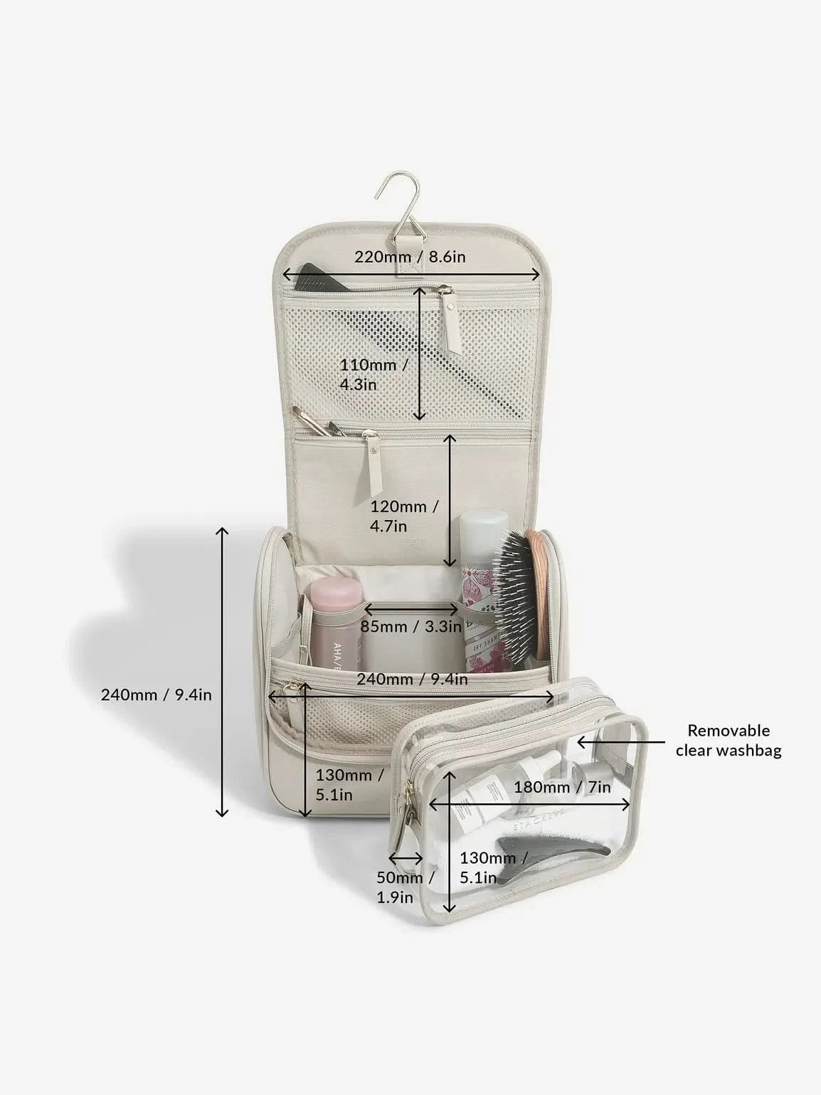 Stackers hangende Toilettas Havermout - Mystackers