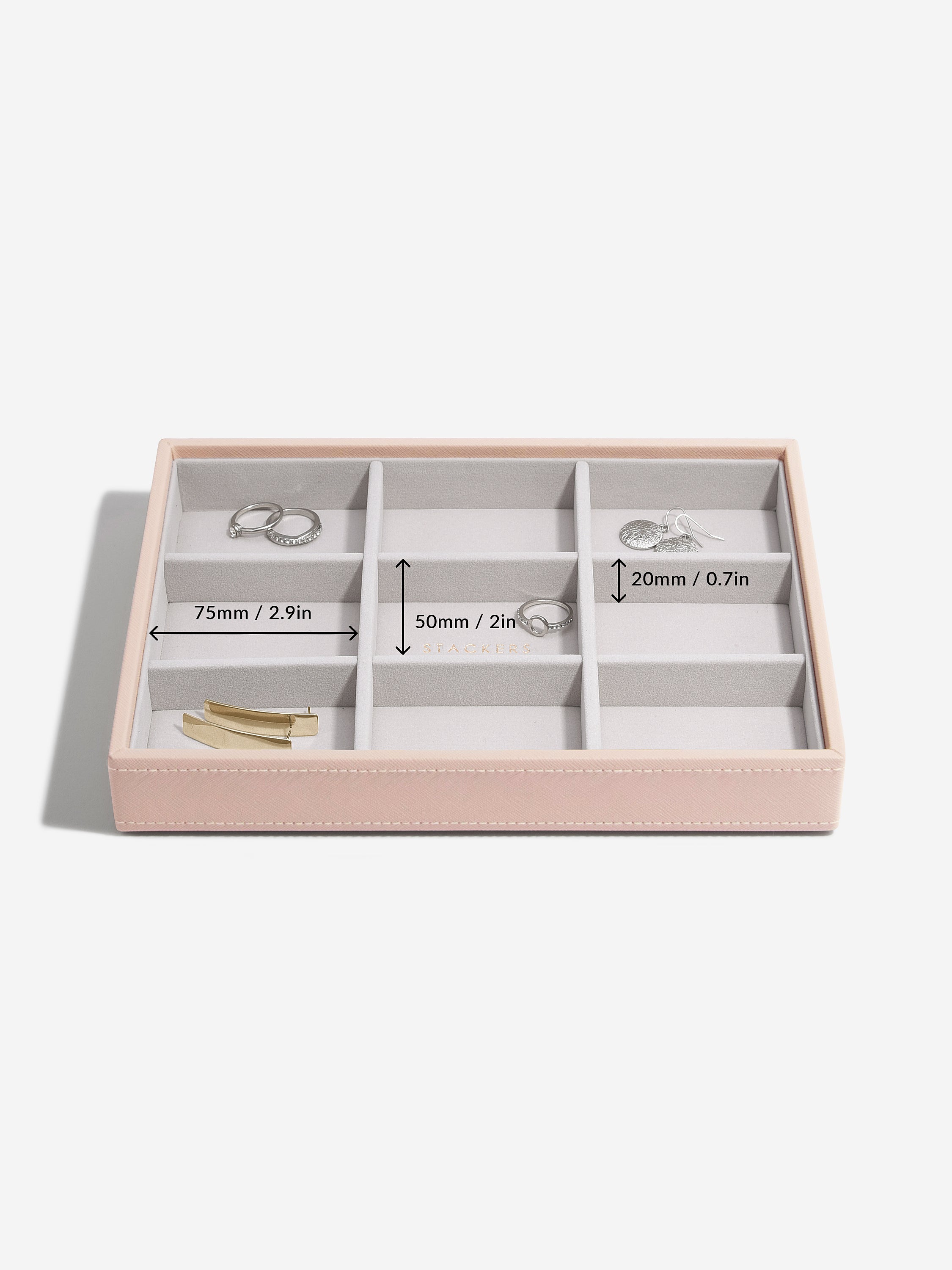 Stackers Compartiment standard pour boîte à bijoux classique rose