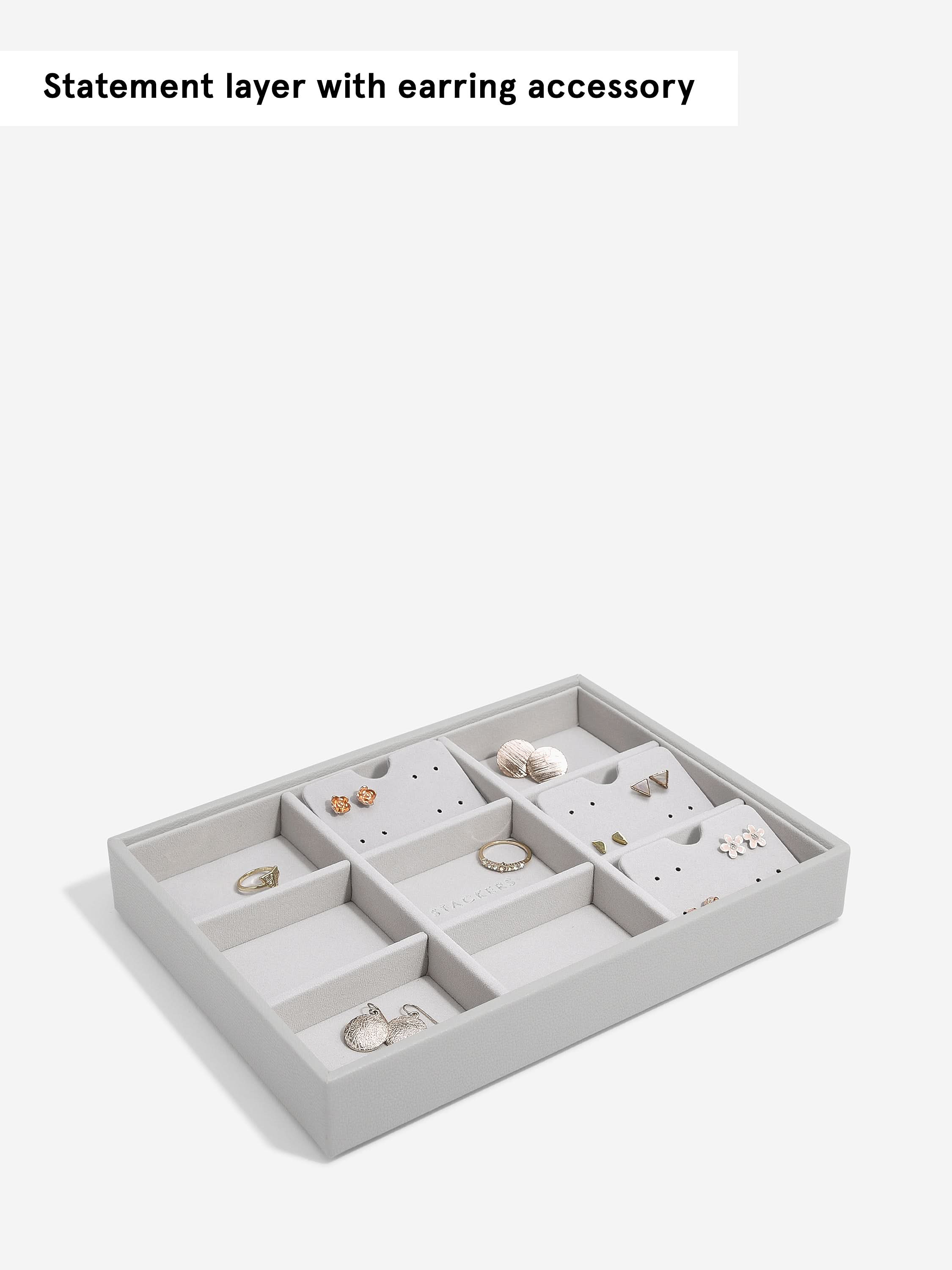 Stackers standaard Sieradenlaag voor Klassieke Juwelendoos Grijs - Mystackers