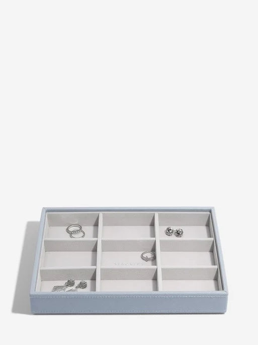 Stackers standaard Sieradenlaag voor Klassieke Juwelendoos Blauw