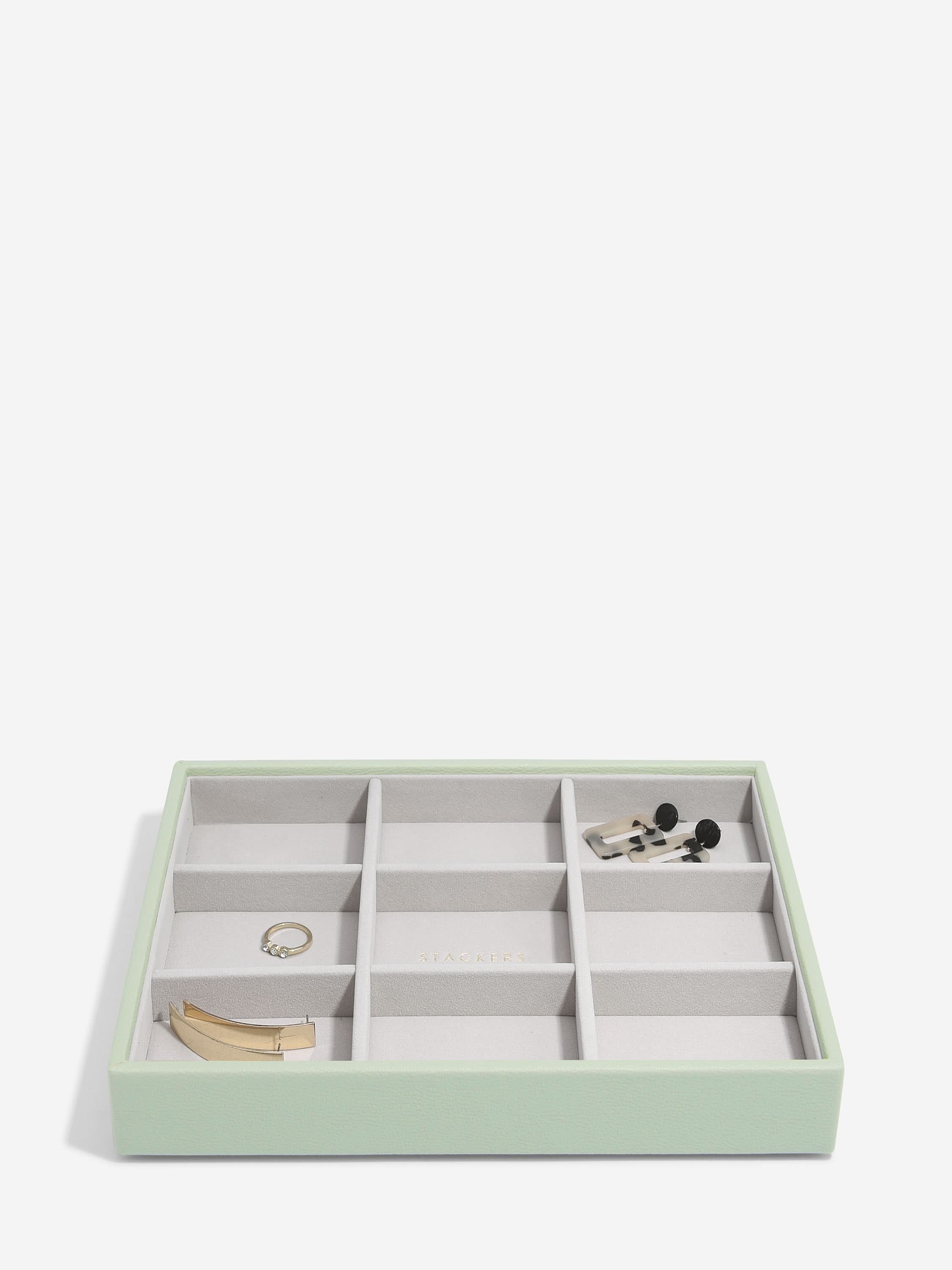 Stackers standaard Sieradenlaag voor Klassieke Juwelendoos Saliegroen - Mystackers