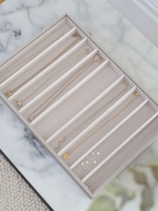 Stackers XL Halskettingenlaag Taupe - Mystackers