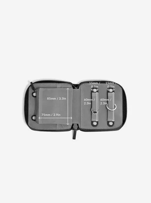 Stackers Compact Jewellery Roll Zwart - Mystackers