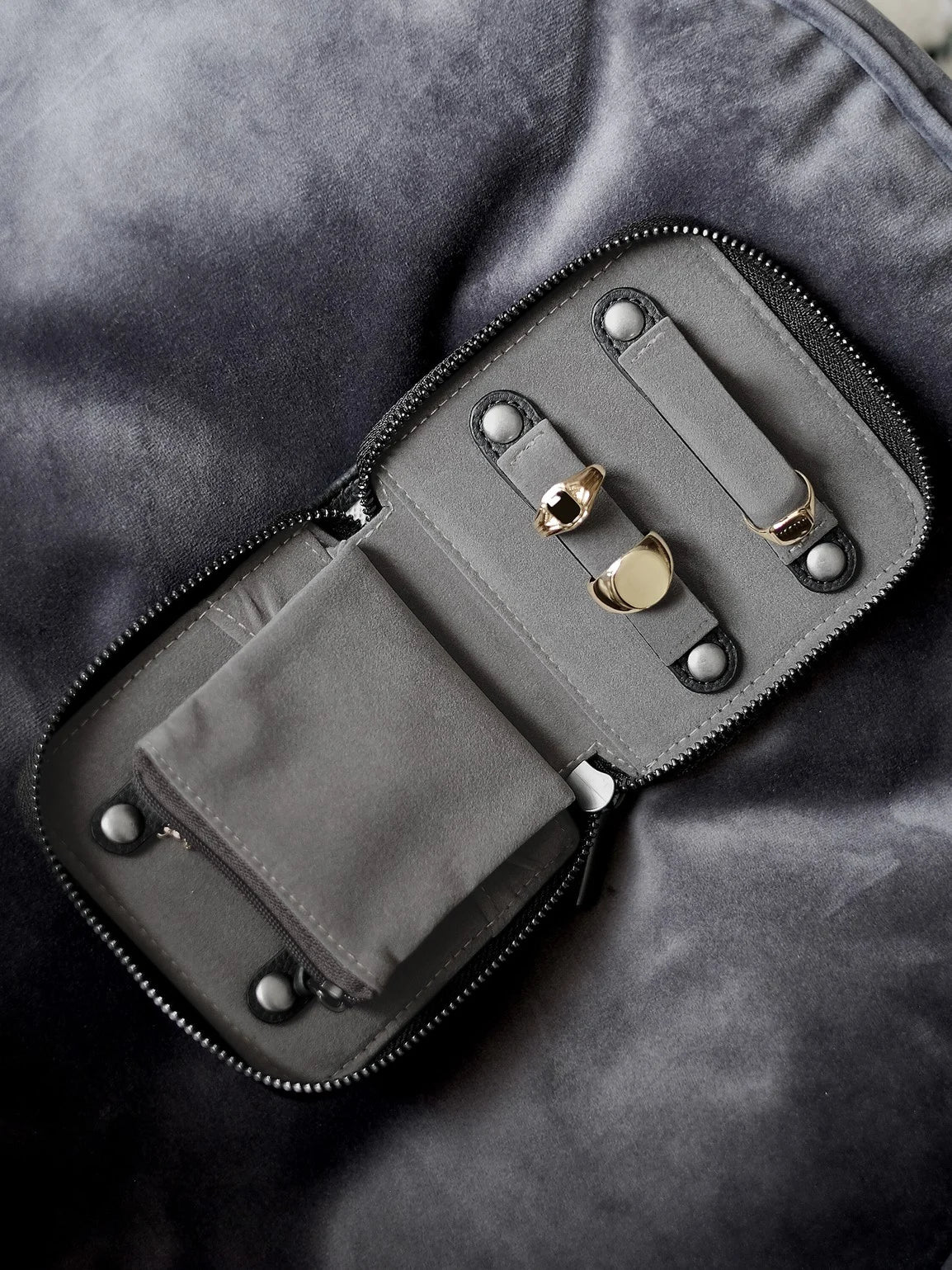 Stackers Compact Jewellery Roll Zwart - Mystackers