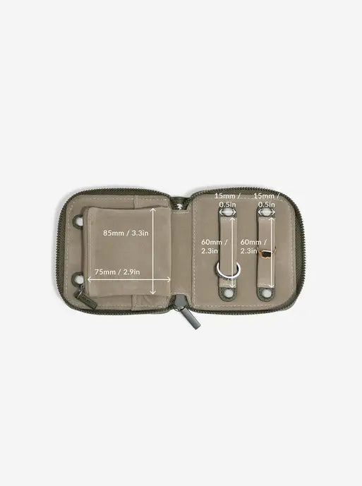 Stackers Compact Jewellery Roll Olijfgroen