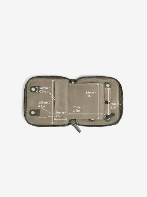 Stackers Compact Jewellery Roll Olijfgroen
