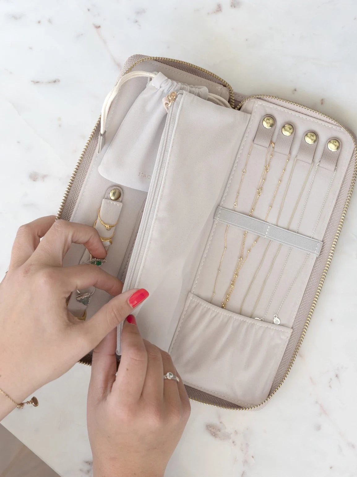 Stackers Jewellery Roll Taupe - Mystackers