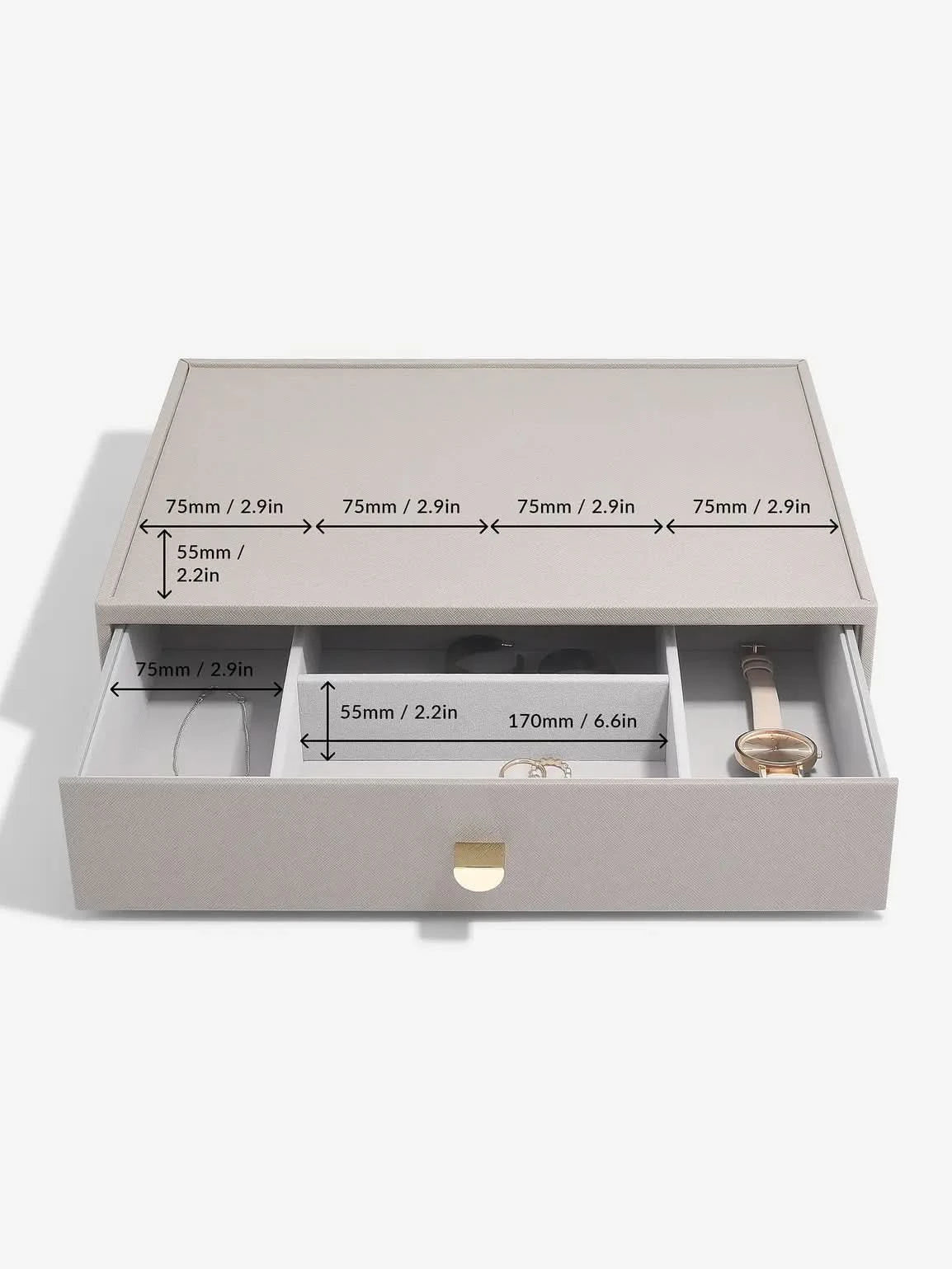 Stackers XL Accessoirelade Taupe - Mystackers