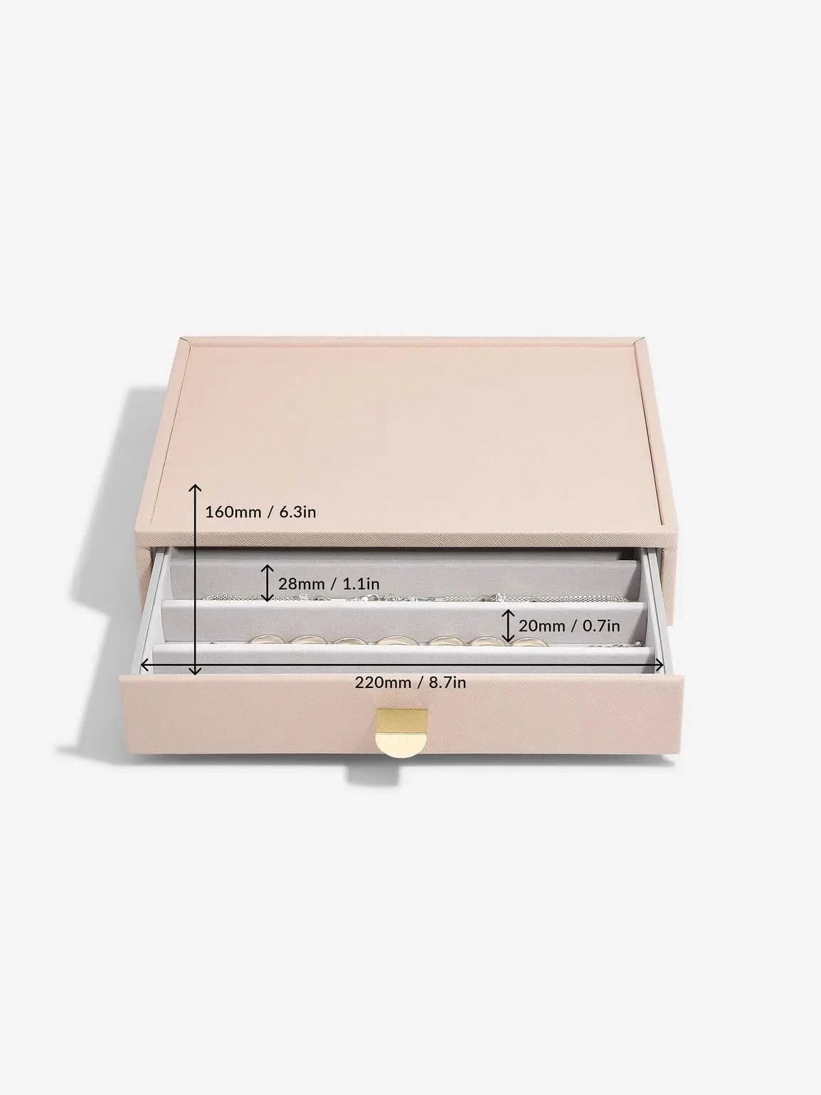 Stackers Halskettingenlade voor Klassieke Display Juwelendoos Roze - Mystackers