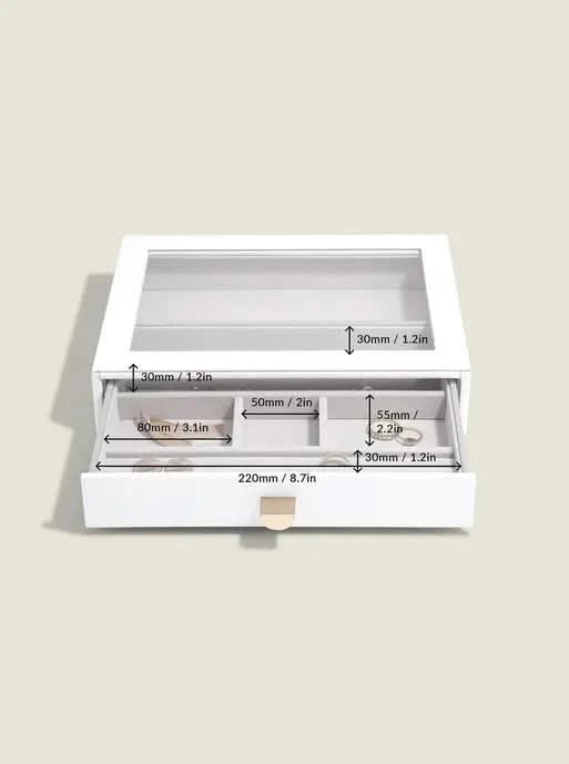Stackers Klassieke Display Juwelendoos Set van 3 Wit - Mystackers