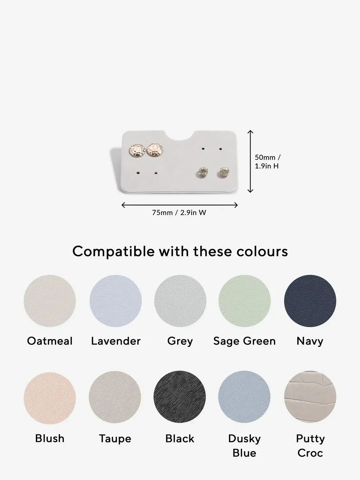 Stackers Oorbellenhouder Grijs - Mystackers