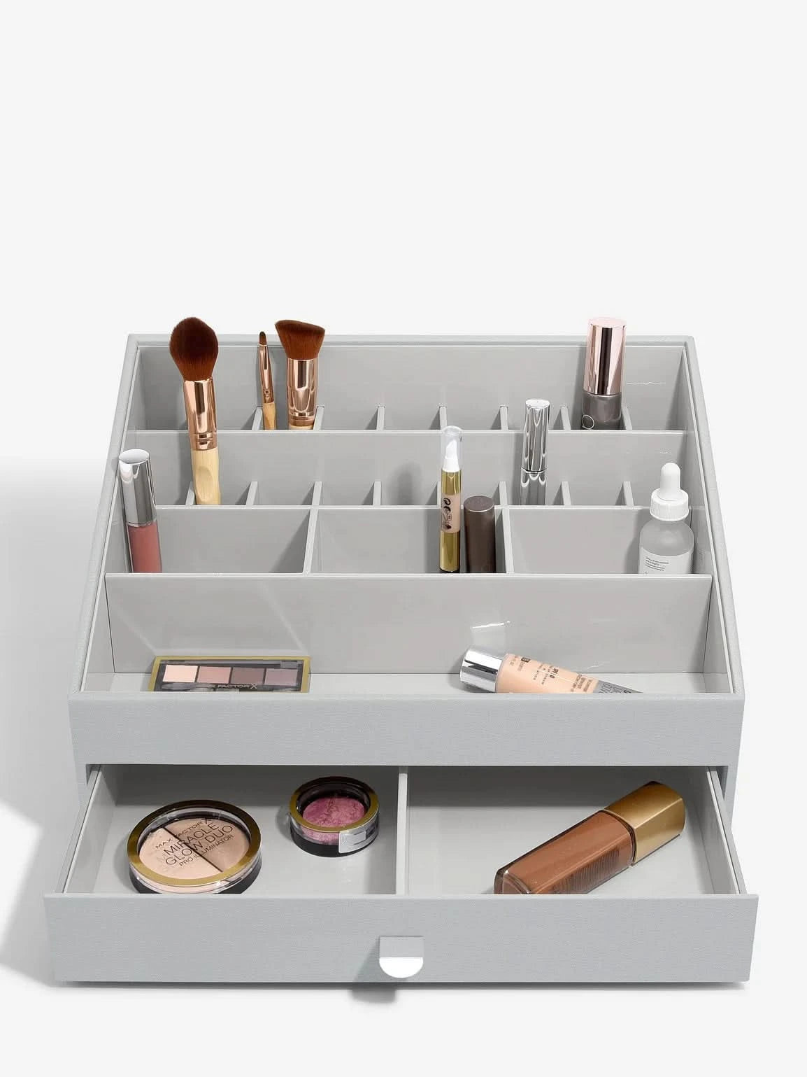 Stackers Supergrote Makeup Organizer Grijs - Mystackers