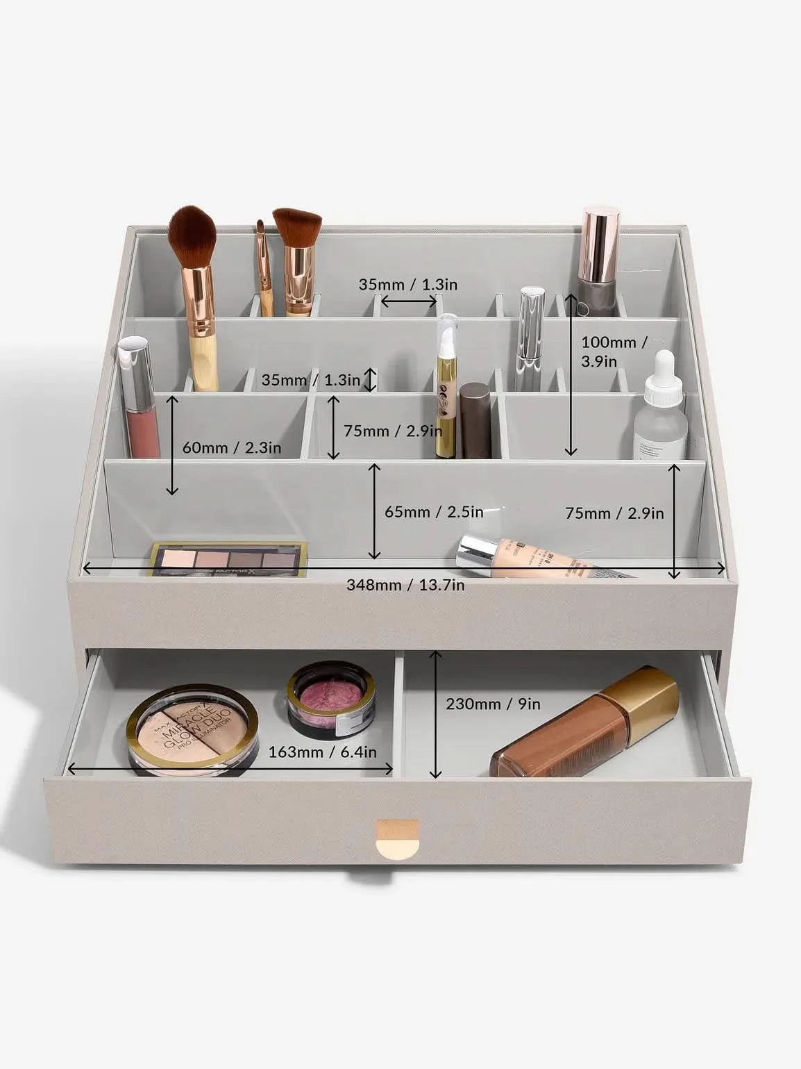 Stackers Supergrote Makeup Organizer Taupe - Mystackers
