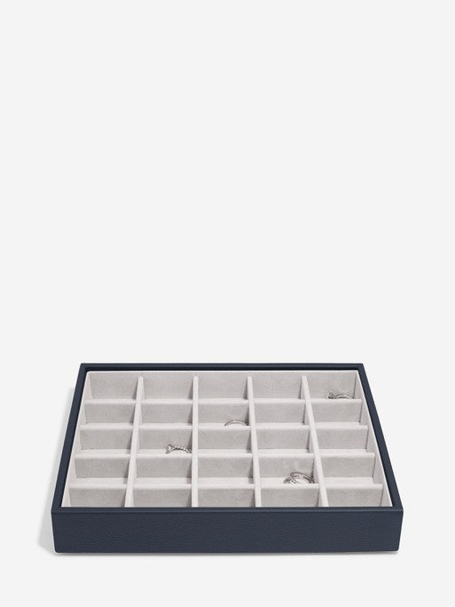 Stackers Small Jewellery Layer for Classic Jewellery Box Navy Blue