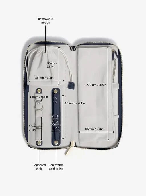 Stackers Jewellery Roll Marineblauw - Mystackers