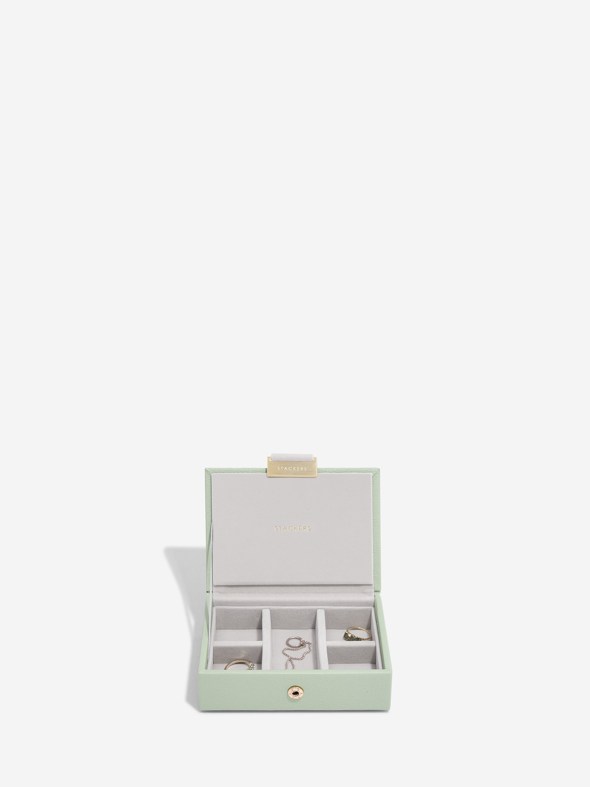 Stackers Micro Juwelendoos Set van 2 Saliegroen - Mystackers