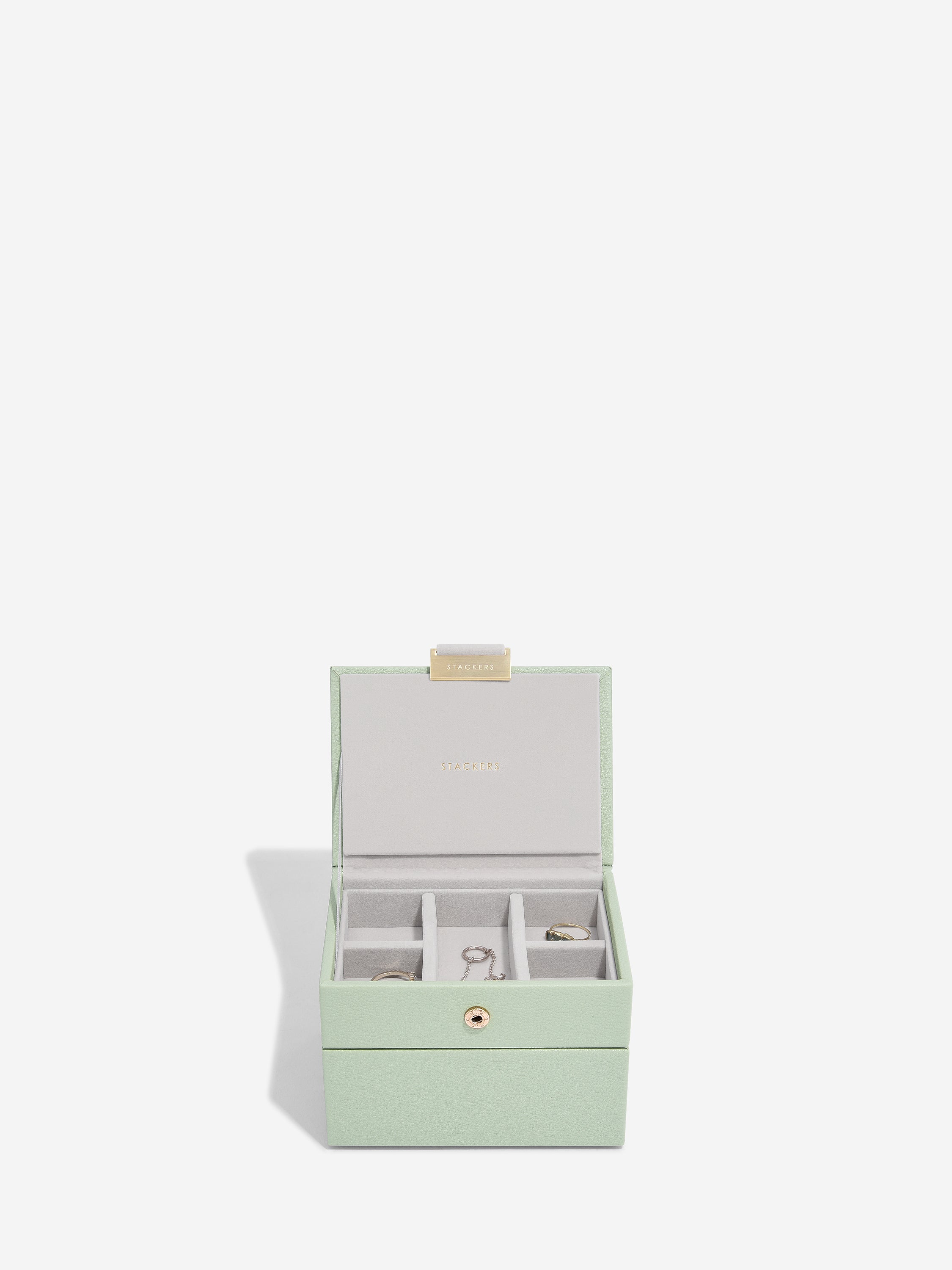 Stackers Micro Juwelendoos Set van 2 Saliegroen - Mystackers