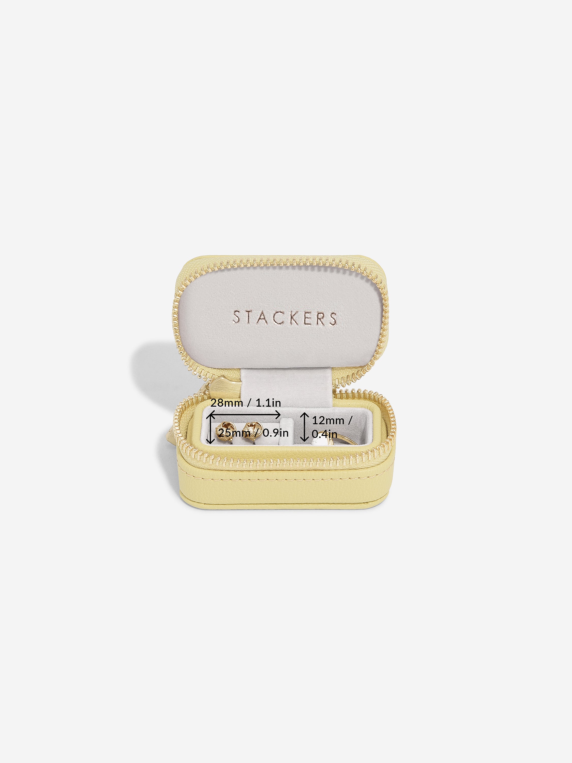 Stackers Petite Jewellery Box Yellow