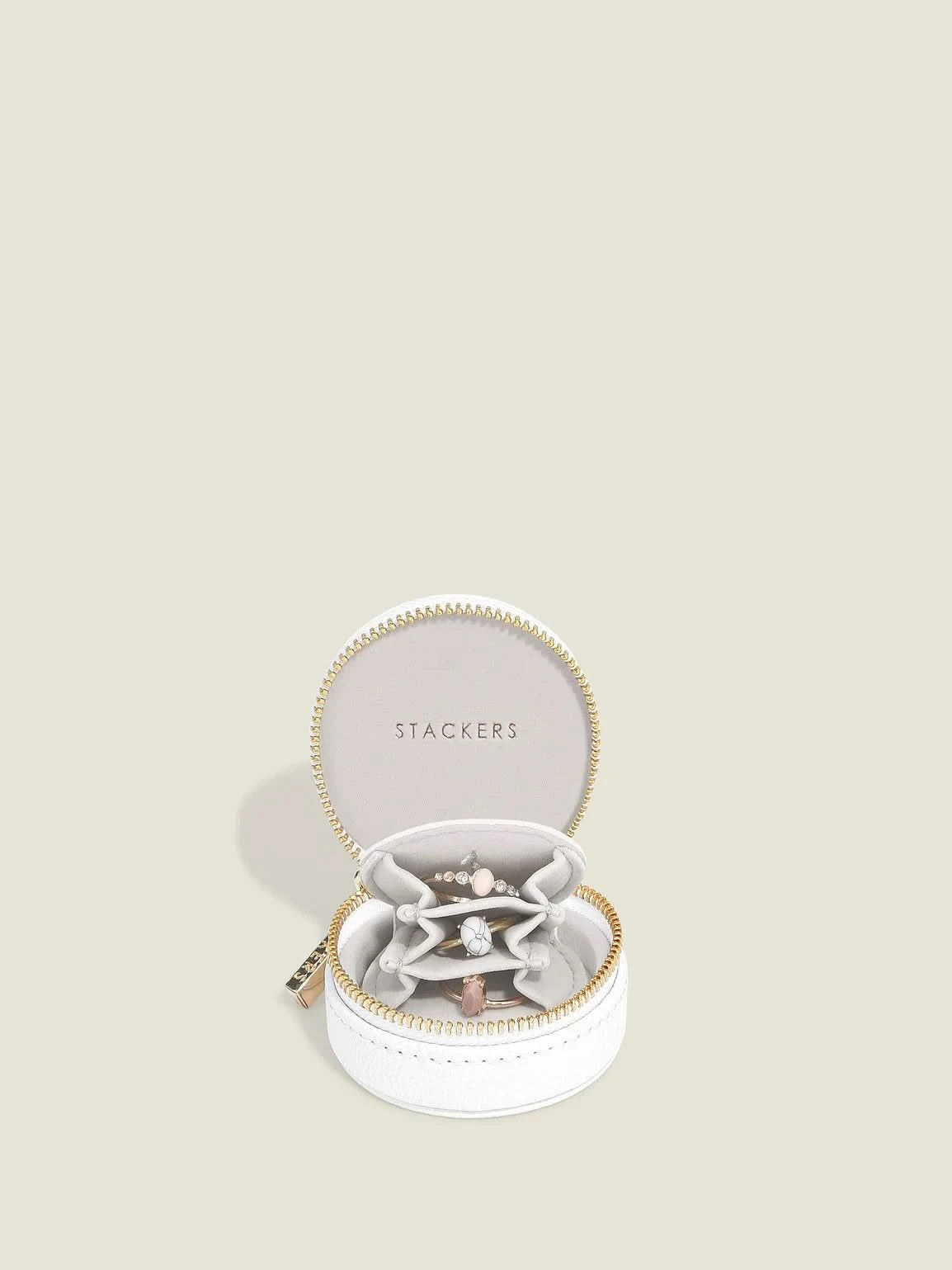 Stackers Oyster Reissieradendoosje Wit - Mystackers