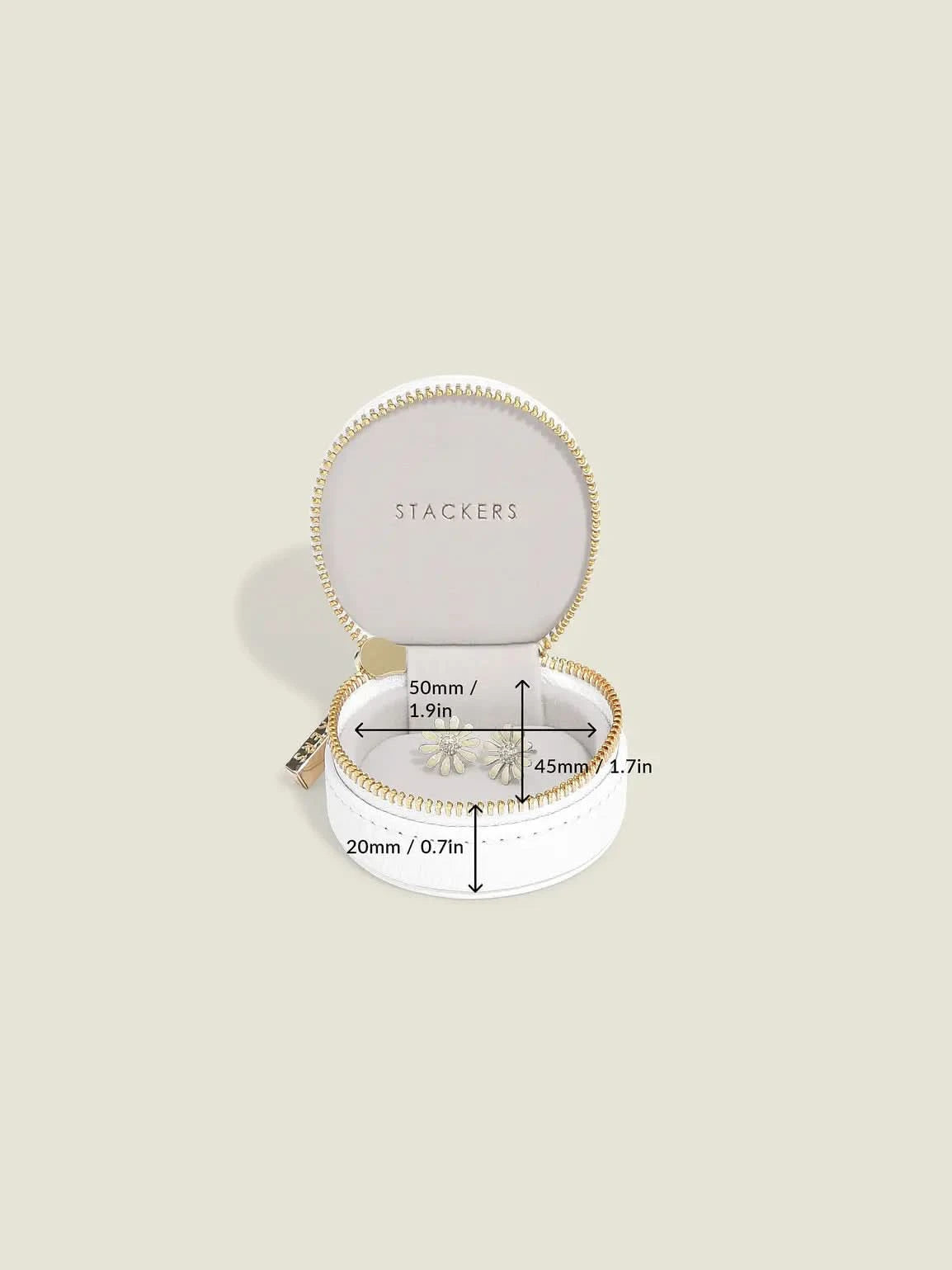 Stackers Oyster Reissieradendoosje Wit - Mystackers