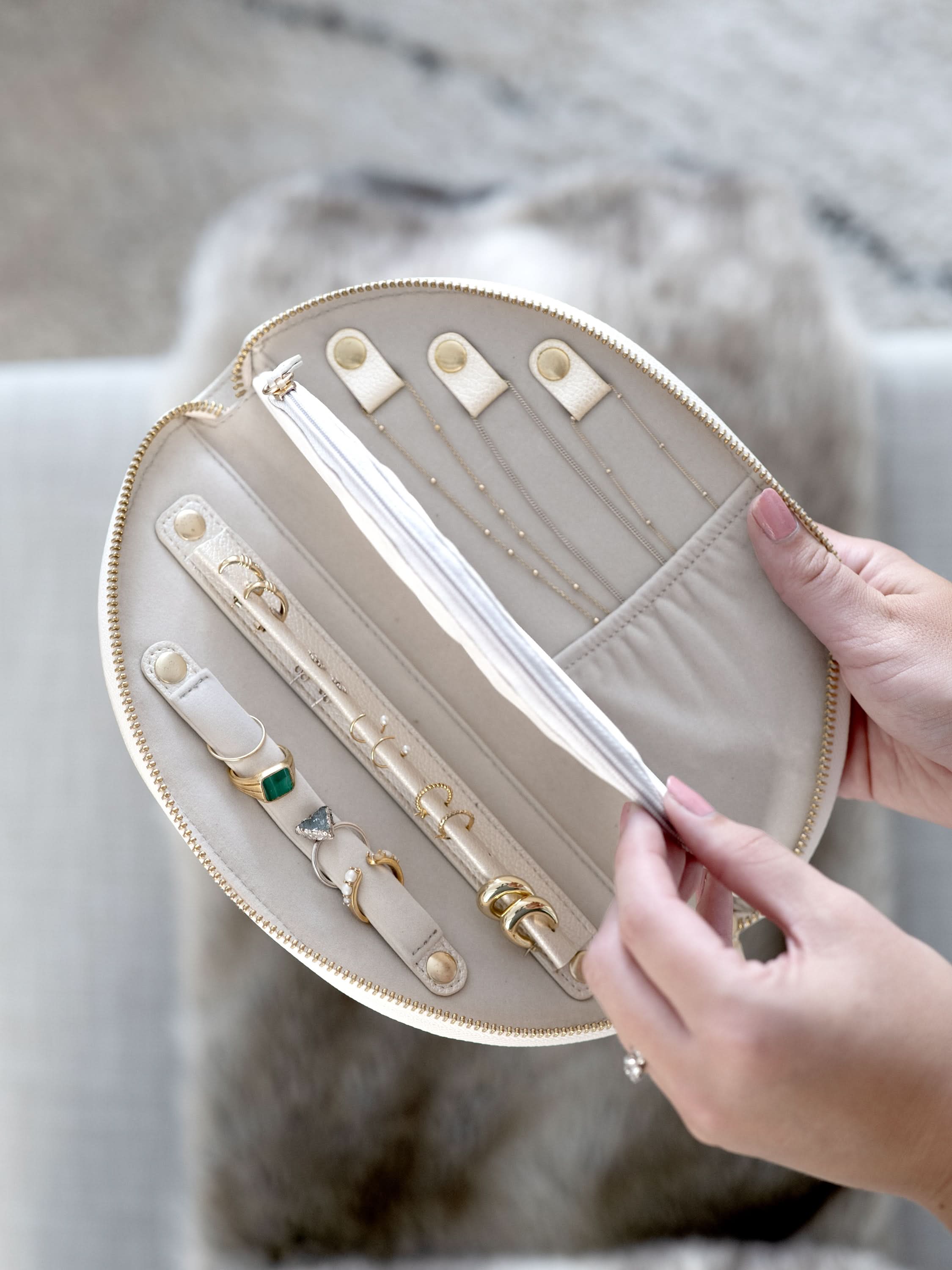 Stackers Rouleau à Bijoux Demi-Lune Nacre