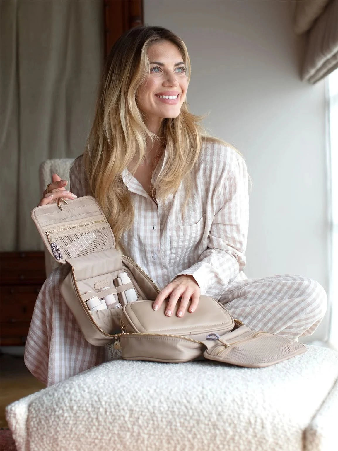 Stackers hangende Toilettas van Gerecycled Nylon Mushroom - Mystackers