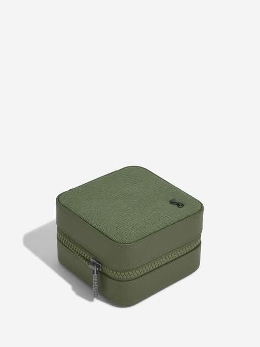 Stackers Horloge- & juwelenbox Groen Canvas - Mystackers