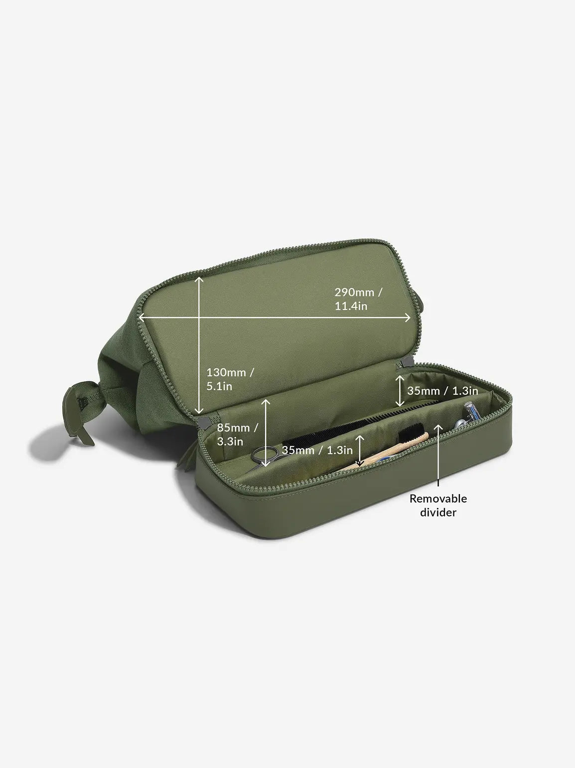 Stackers Toilettas Groen Canvas