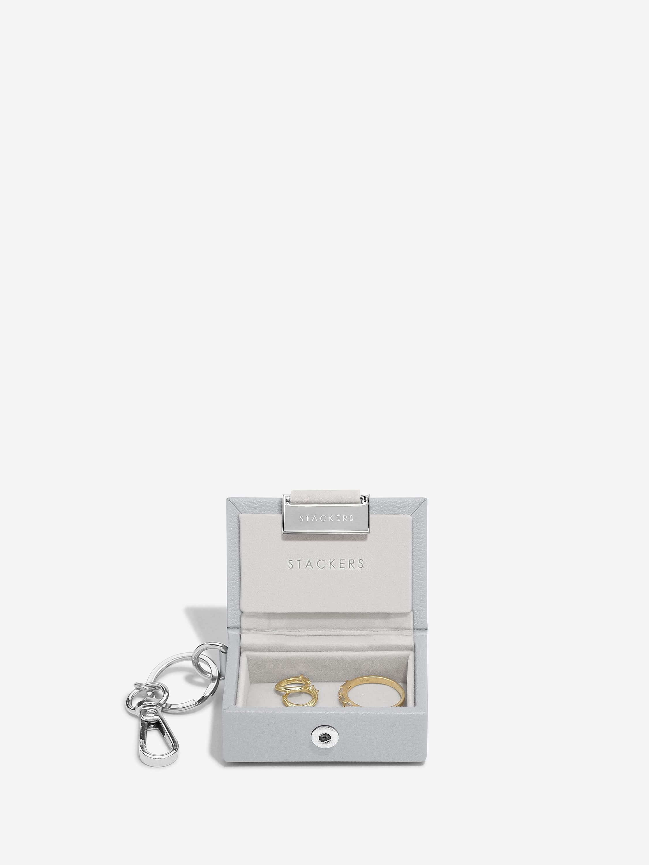 Stackers Jewellery Box Keyring Grey
