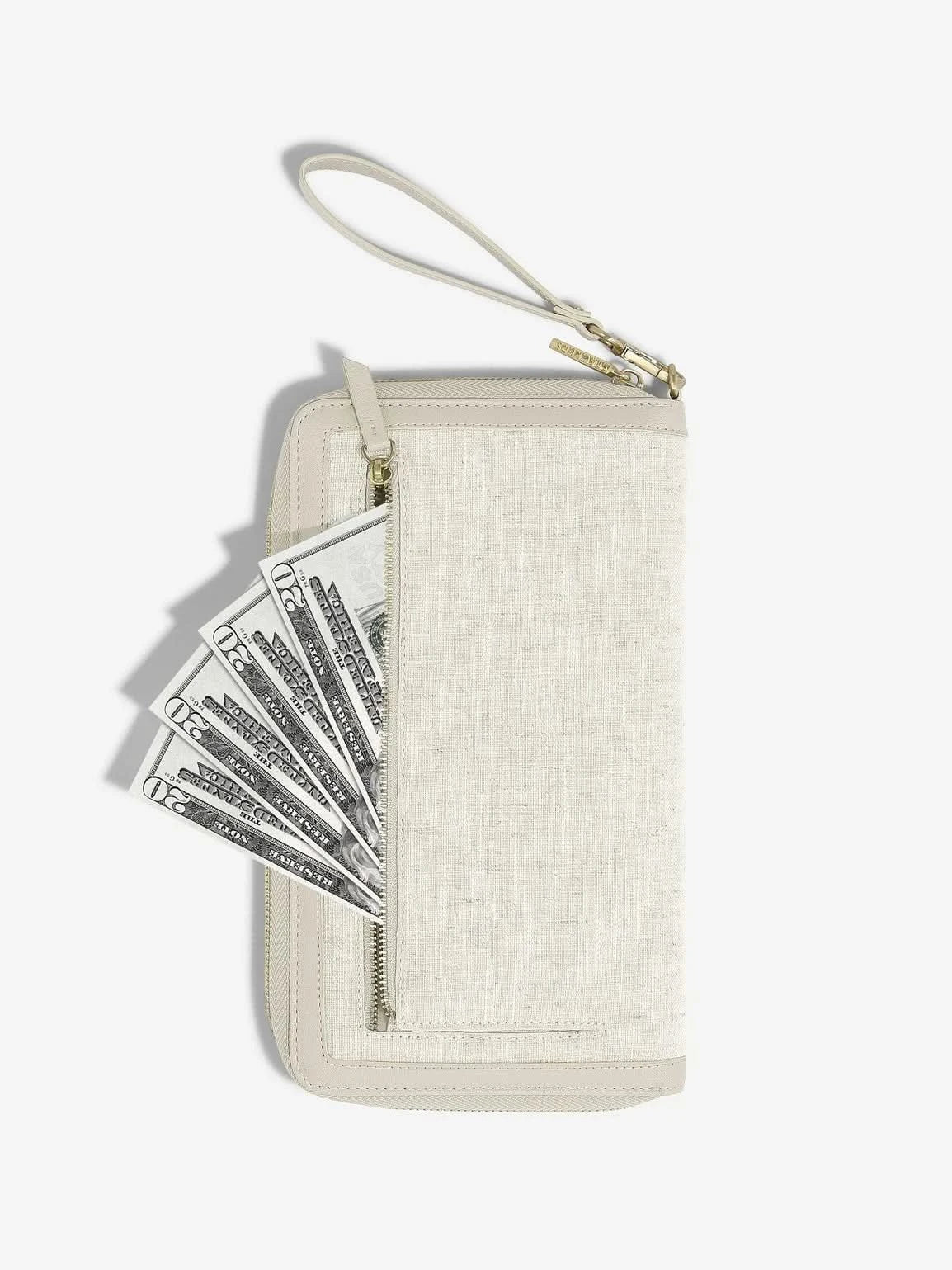 Stackers Paspoorthouder voor Familie Havermout & Linnen - Mystackers